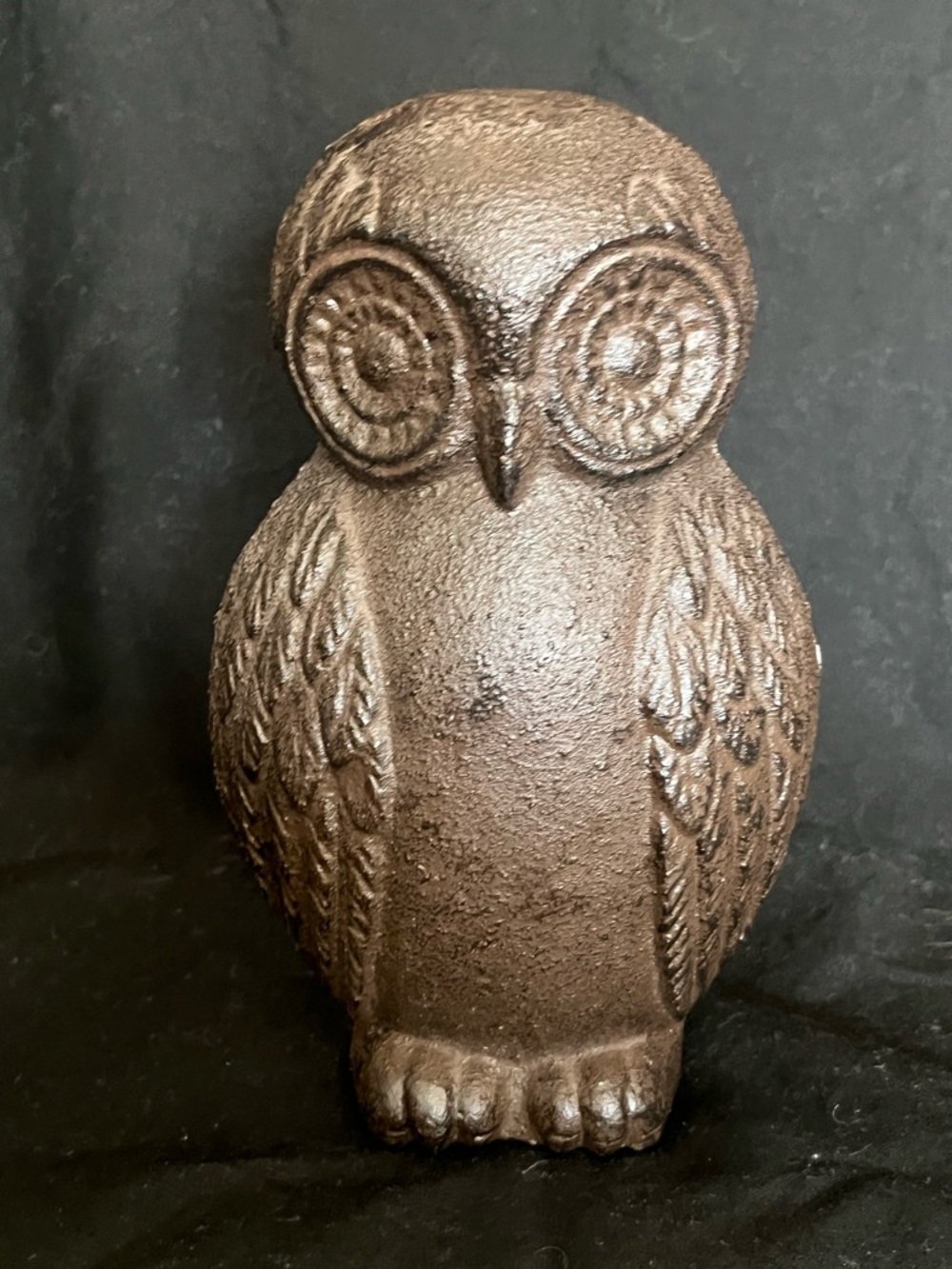 Cast iron owl book end